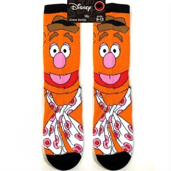 *3/$15* Mens Muppets Fozzie Bear Socks - Picture 1 of 5